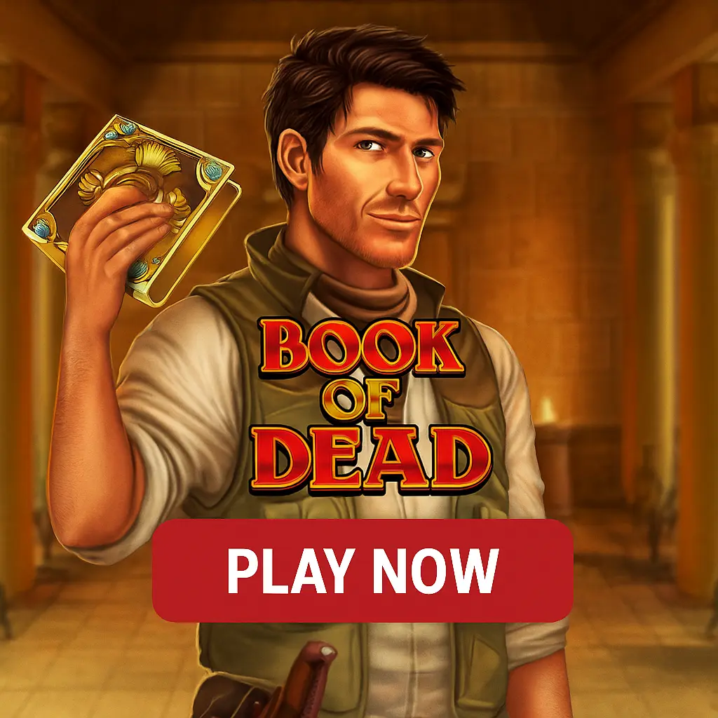 Book of Dead slot game featuring ancient Egyptian theme with Rich Wilde explorer